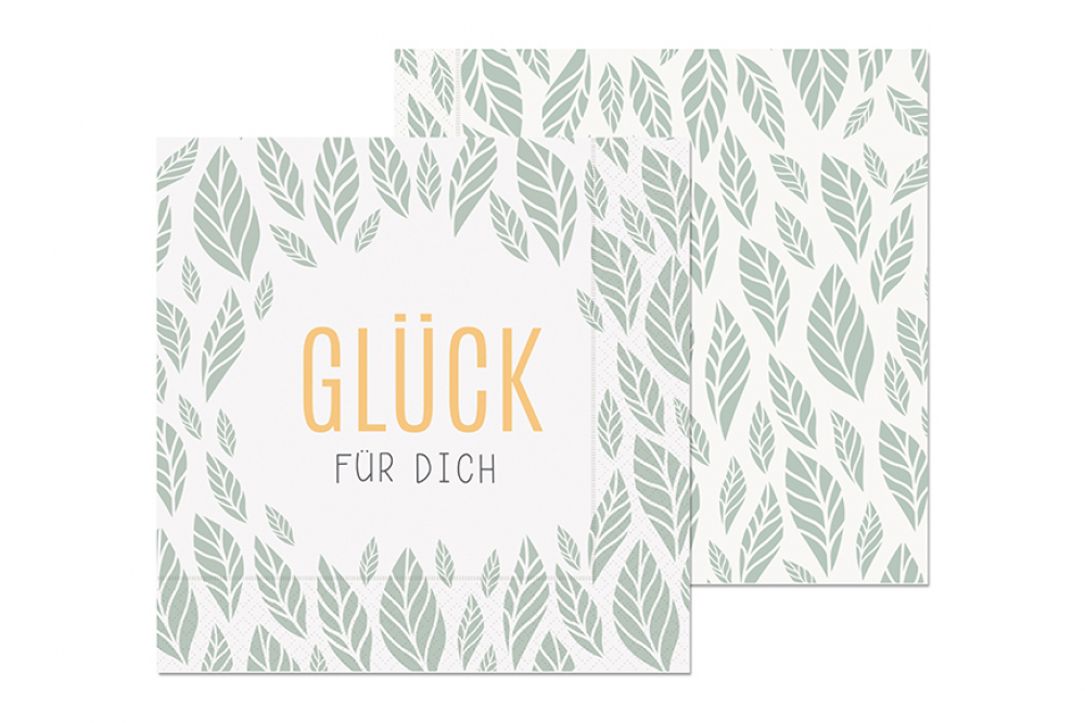 Lunch Servietten "Glück für Dich" - Relax